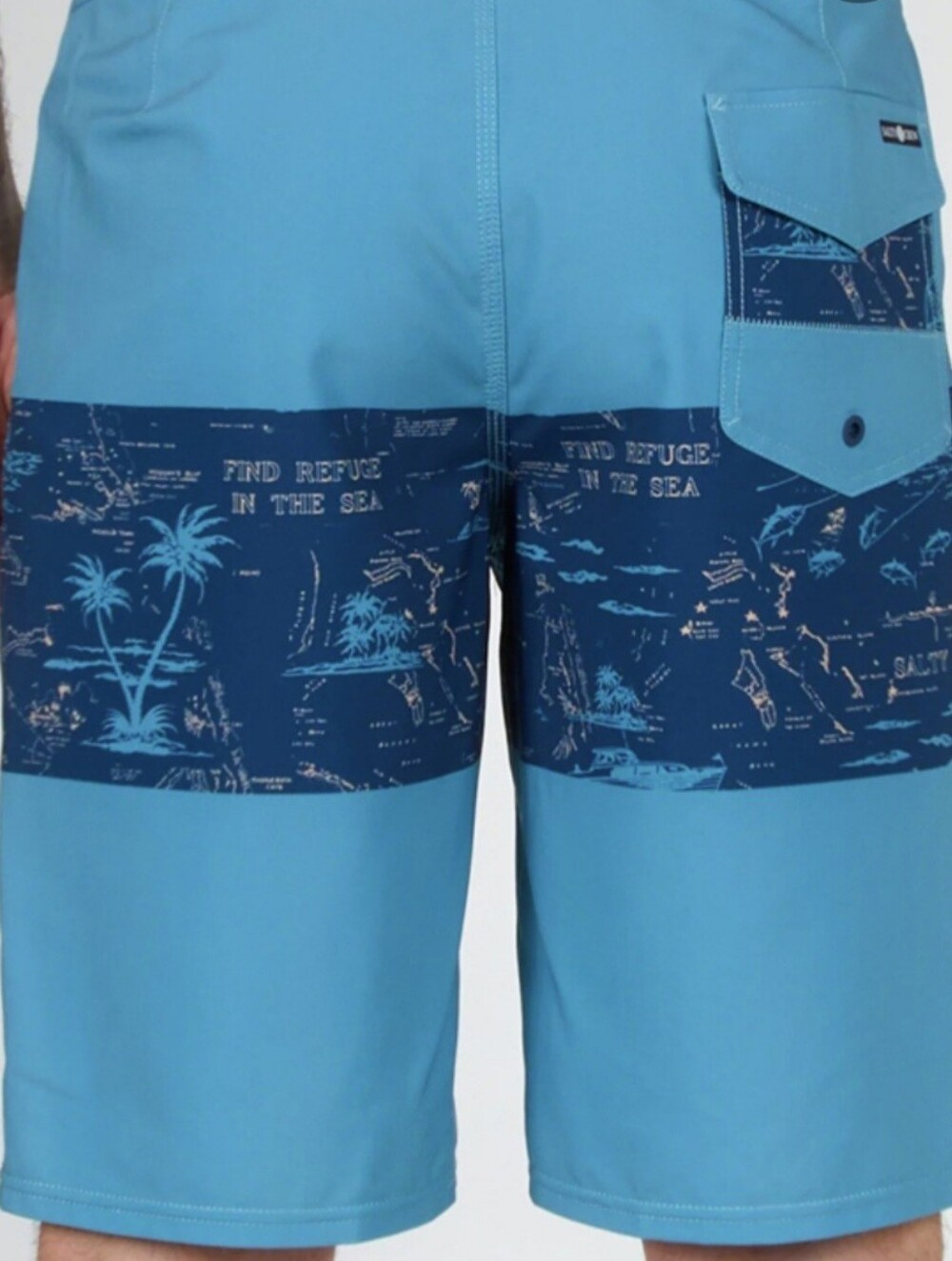 Men's Boardshorts, Salty Crew Topwater 21" length, Size 34